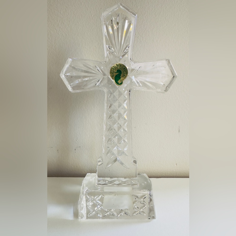 Waterford Crystal Medieval Cross Standing 8” Lead Crystal Ireland